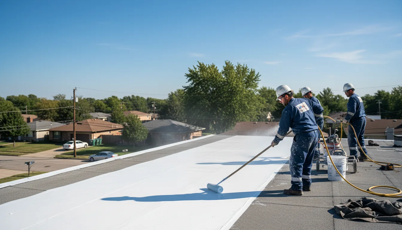 Commercial roof coating in Scurry, TX near me